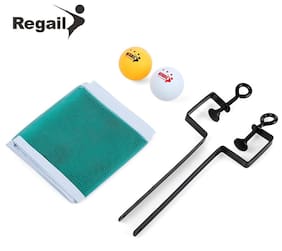 REGAIL Training Competition Ping Pong Ball Net Fix Equipment Practical Table Tennis Set # International Bazaar