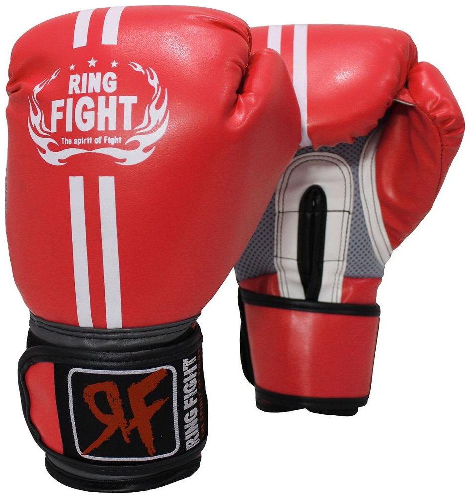Ring Fight Pro Boxing Gloves Red by Ceela Sports