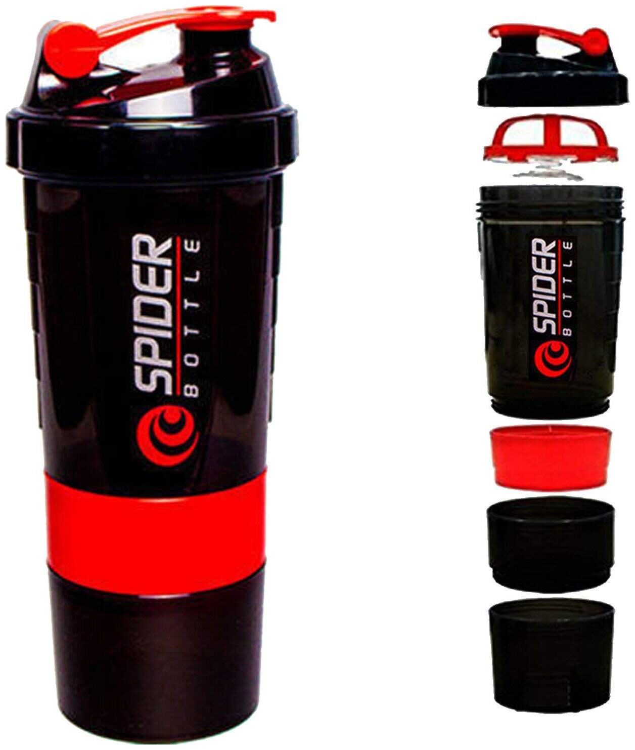Buy Spider Bottle Spider 3in 1 Protein Milk Plastic Shaker.500ml Online