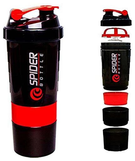 Spider Protein Sipper Shaker Bottle 500 ml