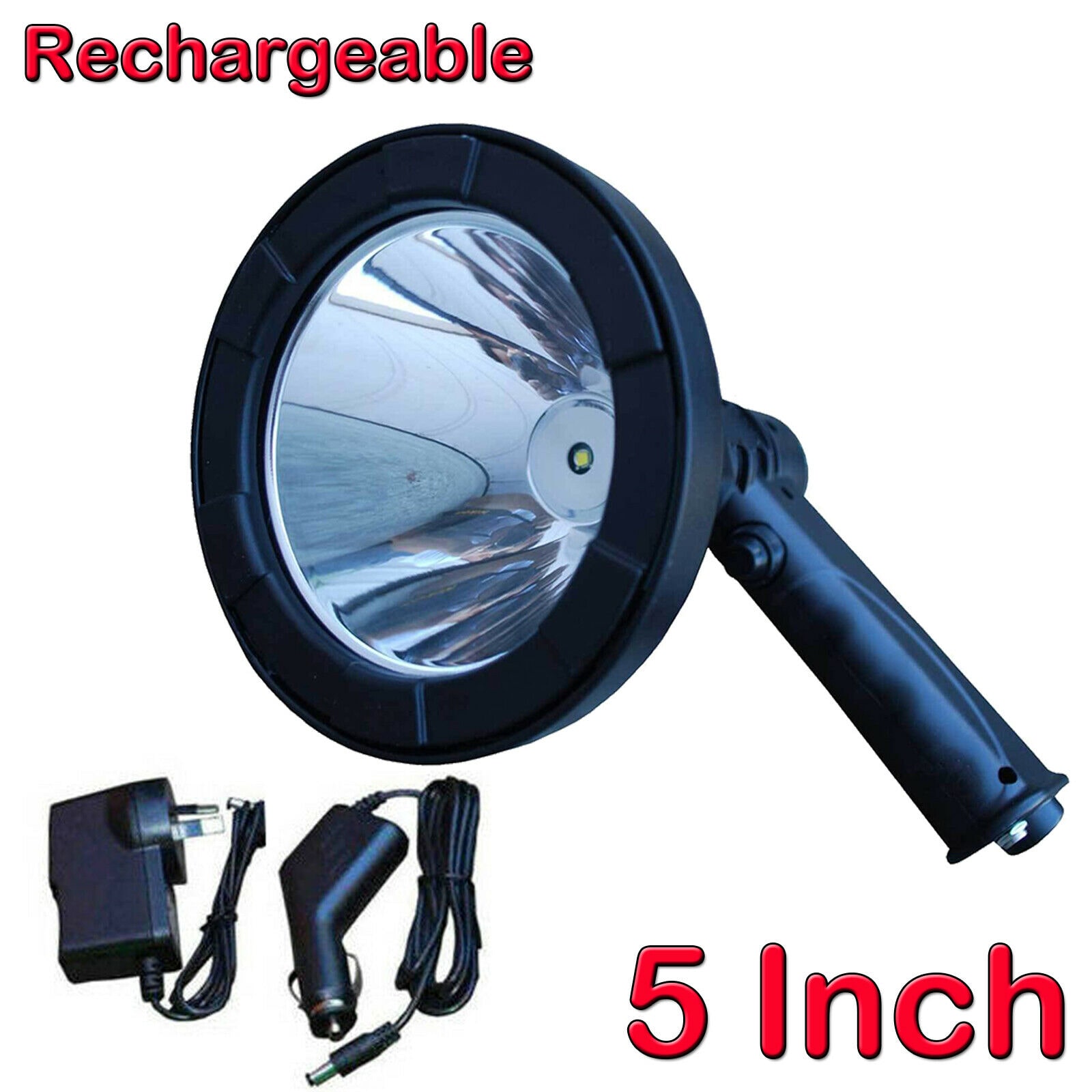 

Spotlight 8000LM 12V 100W HID 9in 240mm Handheld Lamp Camping Hunting Fishing