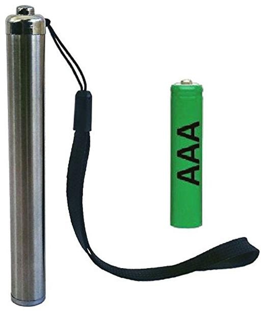 

Stainless Steel Mini Flashlight Led Torch Round Moon Shape Light High Power