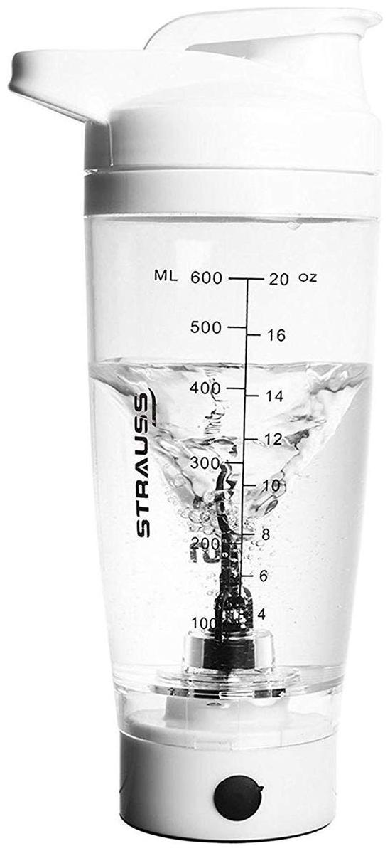 

Strauss Automatic Shaker Bottle 600ml (White)