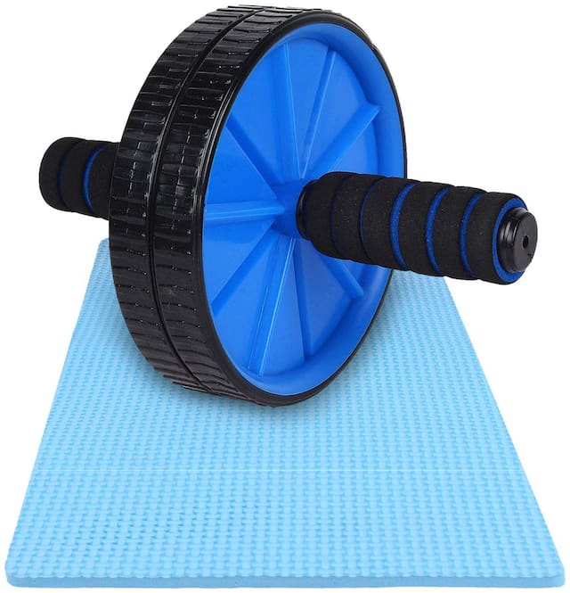 Strauss Double Exercise Wheel, (Blue)