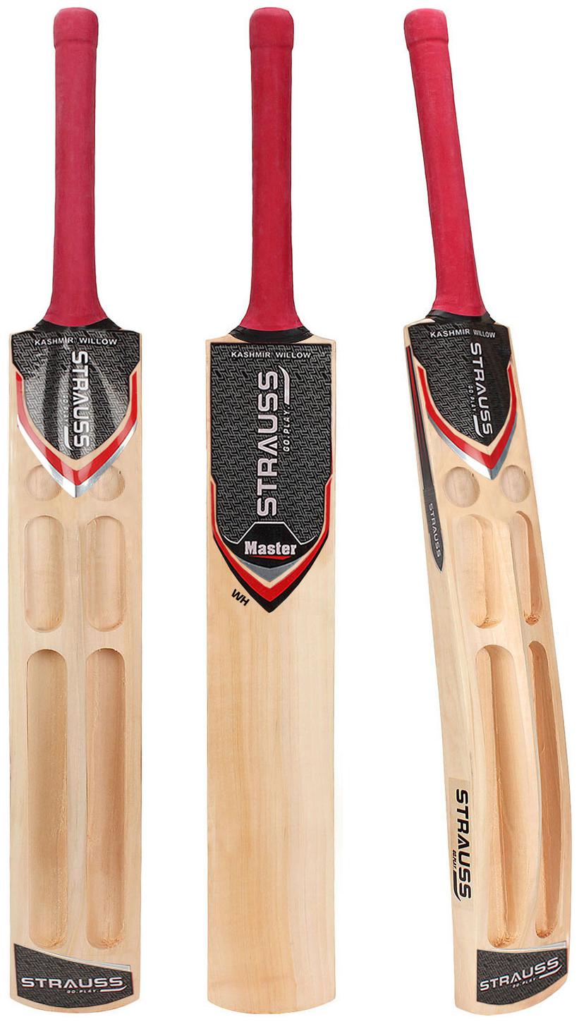 

Strauss Master Scoop Tennis Cricket Bat Plain (Wooden Handle)
