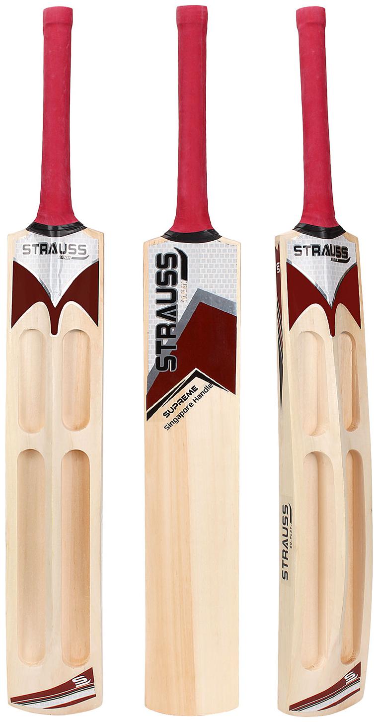 

Strauss Supreme Scoop Tennis Cricket Bat Plain (Singapur Handle)