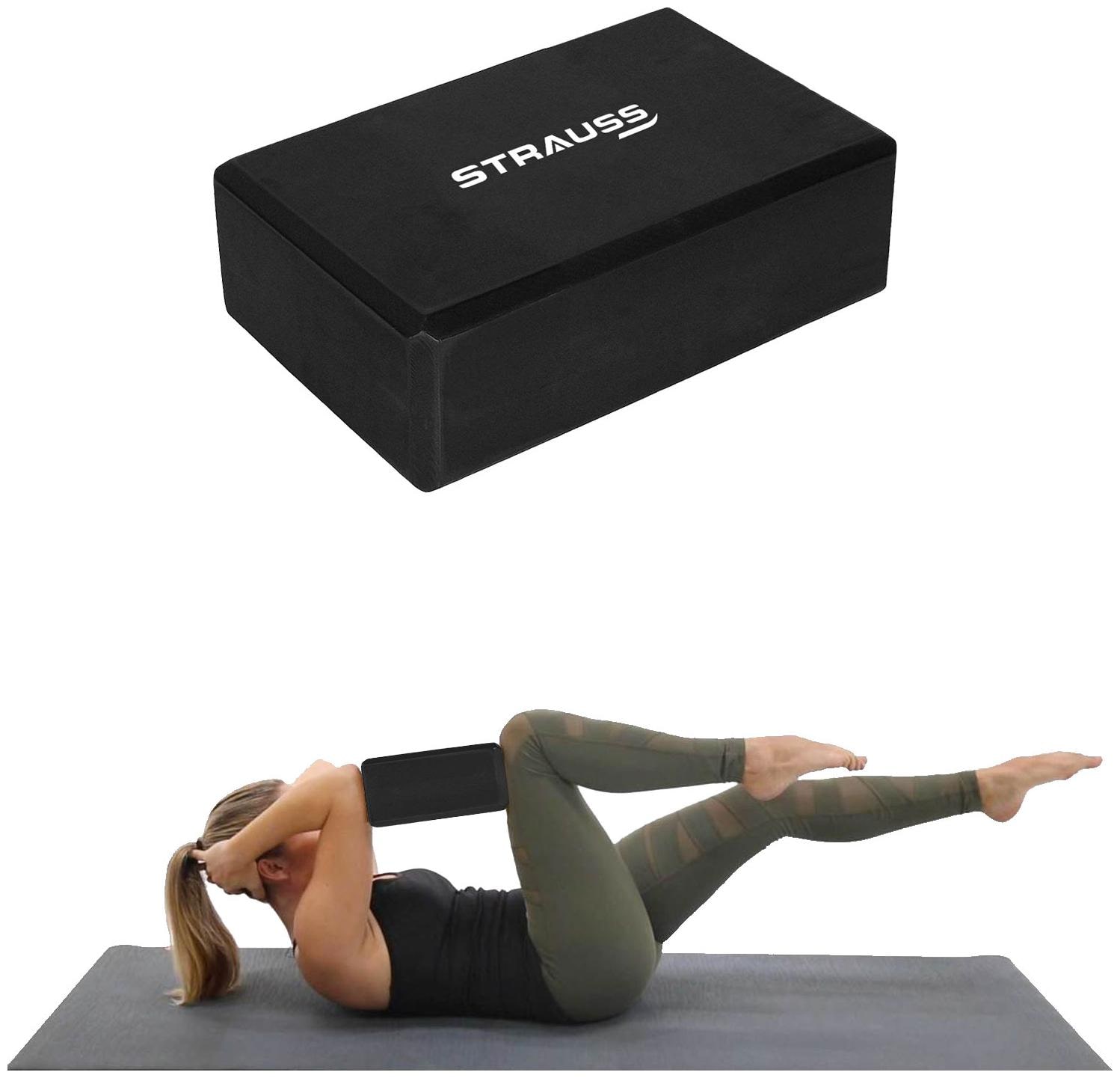 

Strauss Yoga Block (Black)