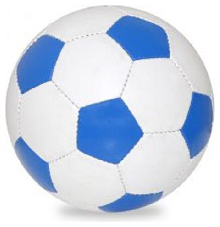 SYNTHETIC FOOTBALL BLUE/WHITE SIZE 5 PACK OF 1