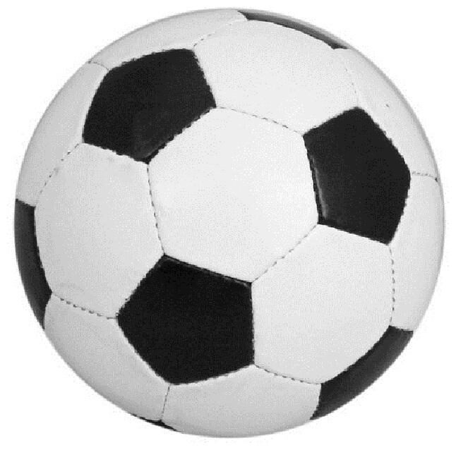 SYNTHETIC FOOTBALL BLACK/WHITE SIZE 5 PACK OF 1