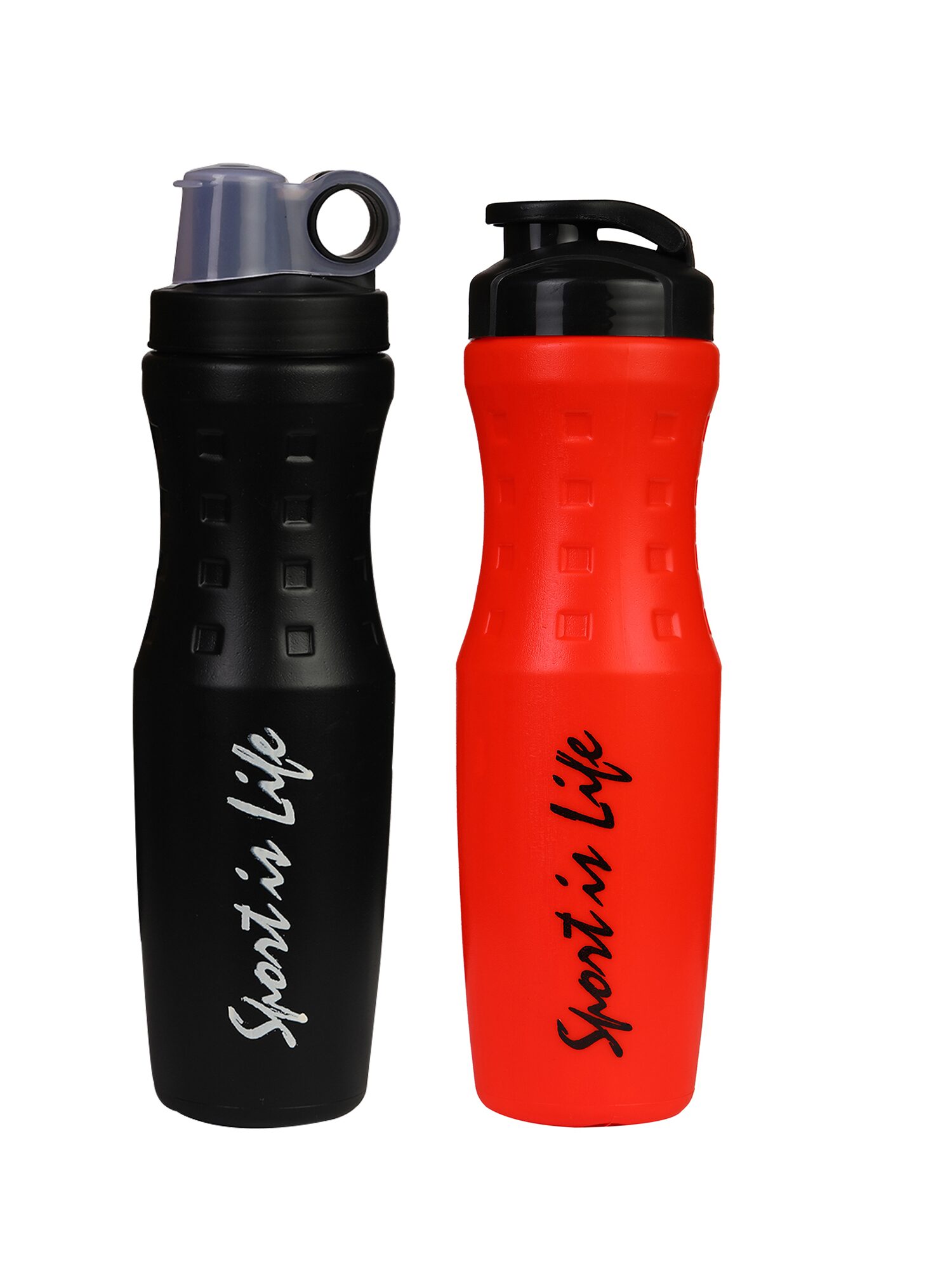 

True Indian Combo Sipper Bottle 750 ml (Pack Of 2 Black-Red)