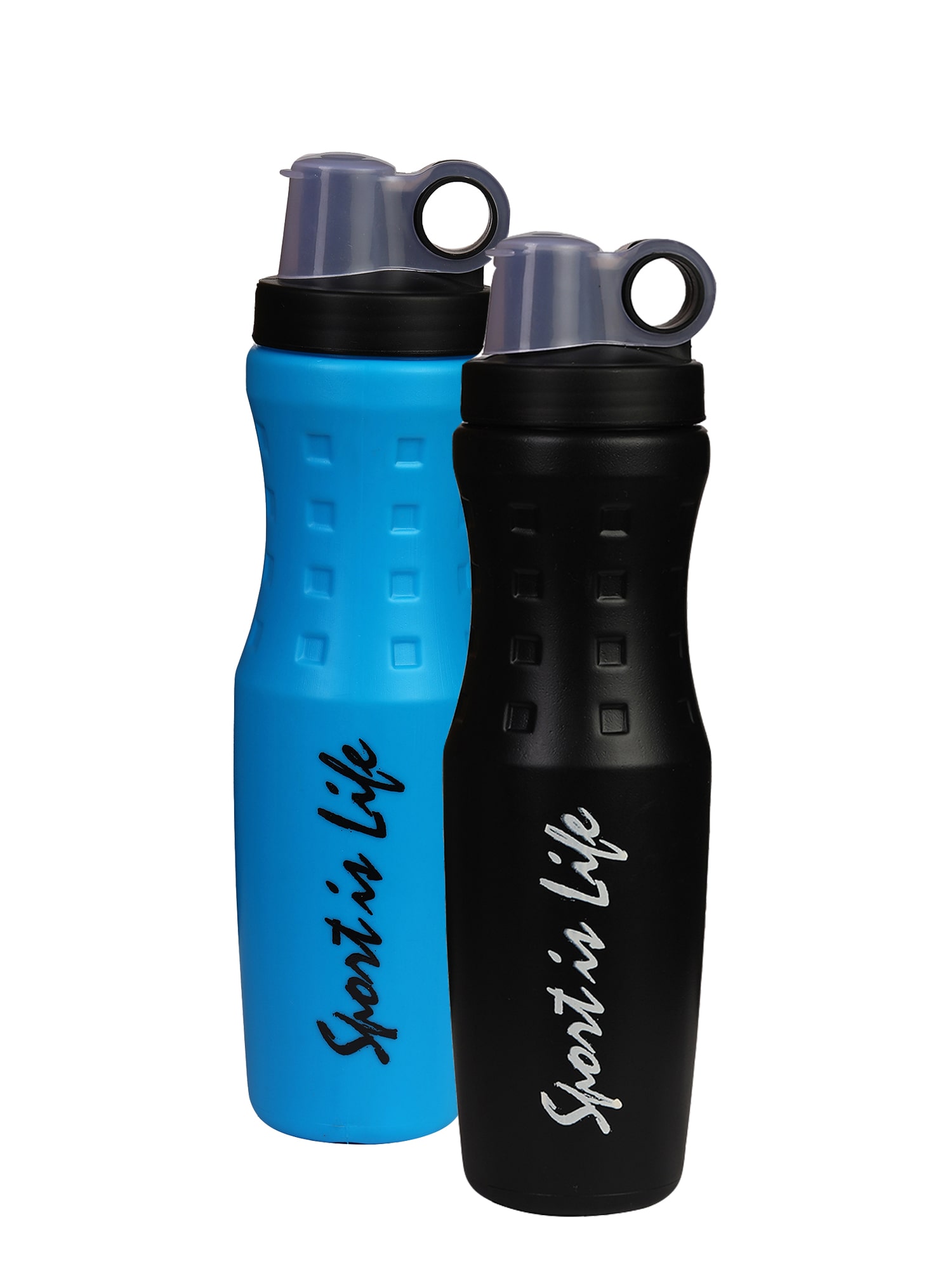 

True Indian Combo Sipper Bottle 750 ml (Pack Of 2 Blue- Black)