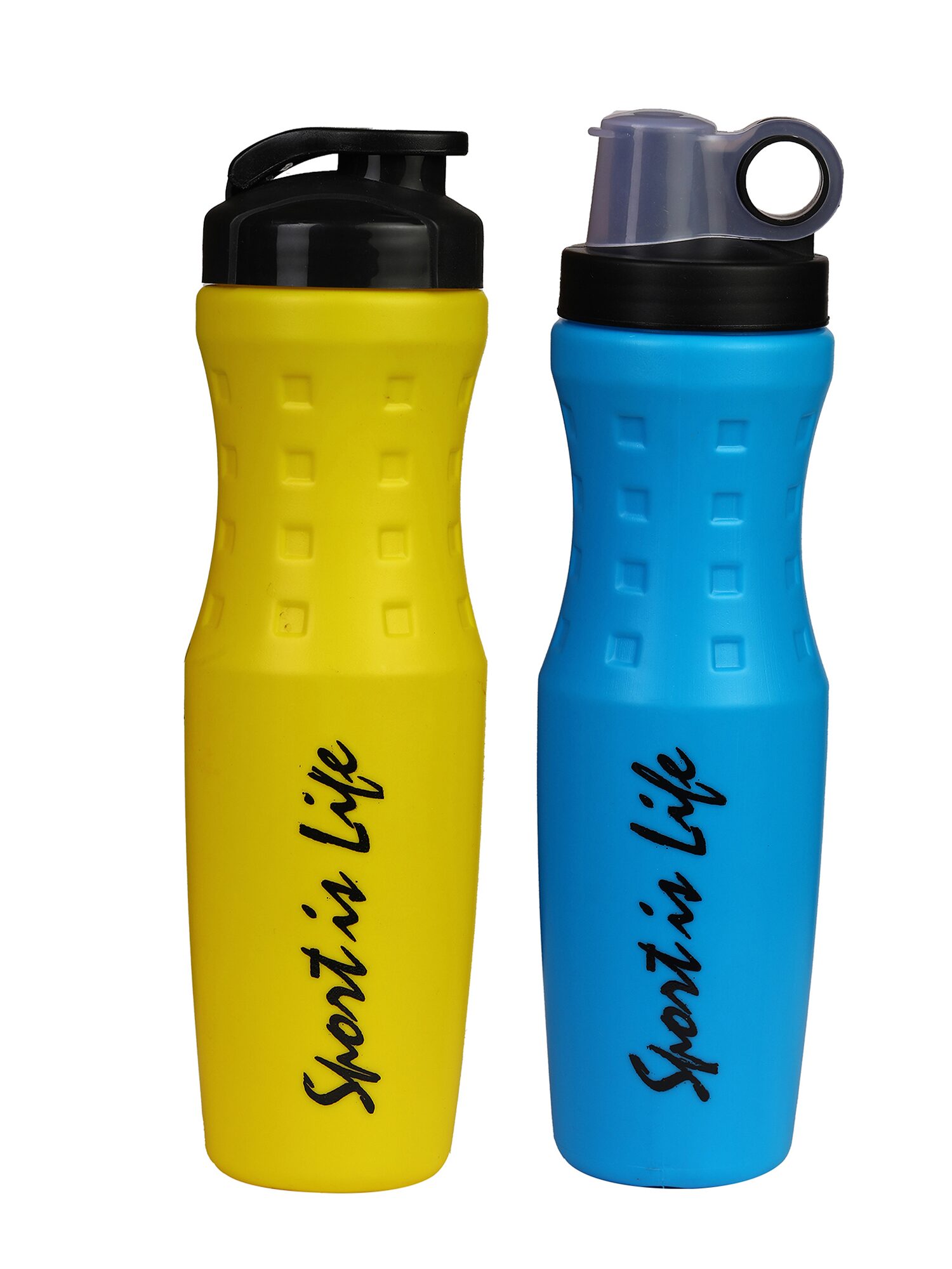 

True Indian Combo Sipper Bottle 750 ml (Pack Of 2 Yellow-Blue)