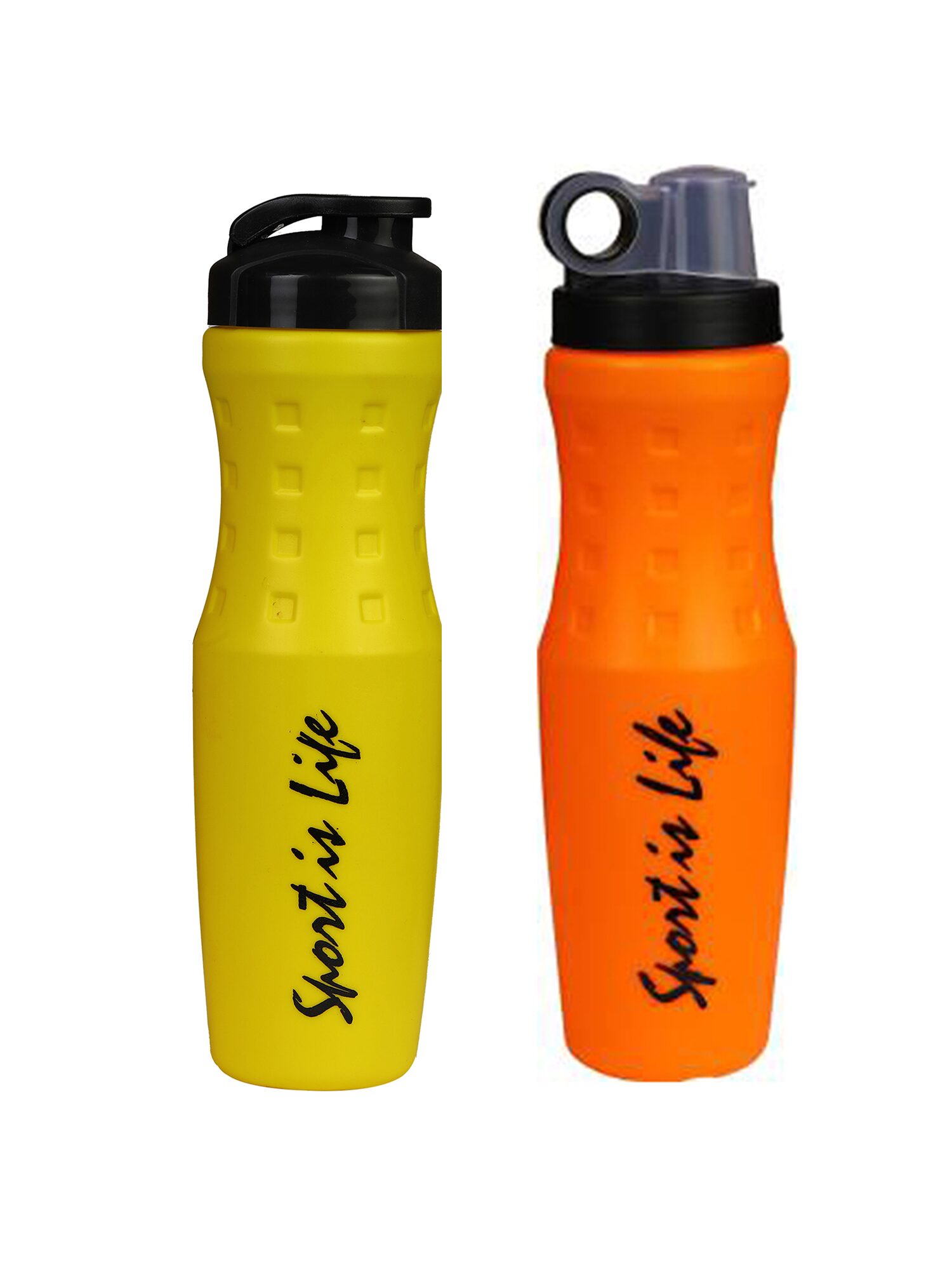 

True Indian Combo Sipper Bottle 750 ml (Pack Of 2 Yellow-Orange)