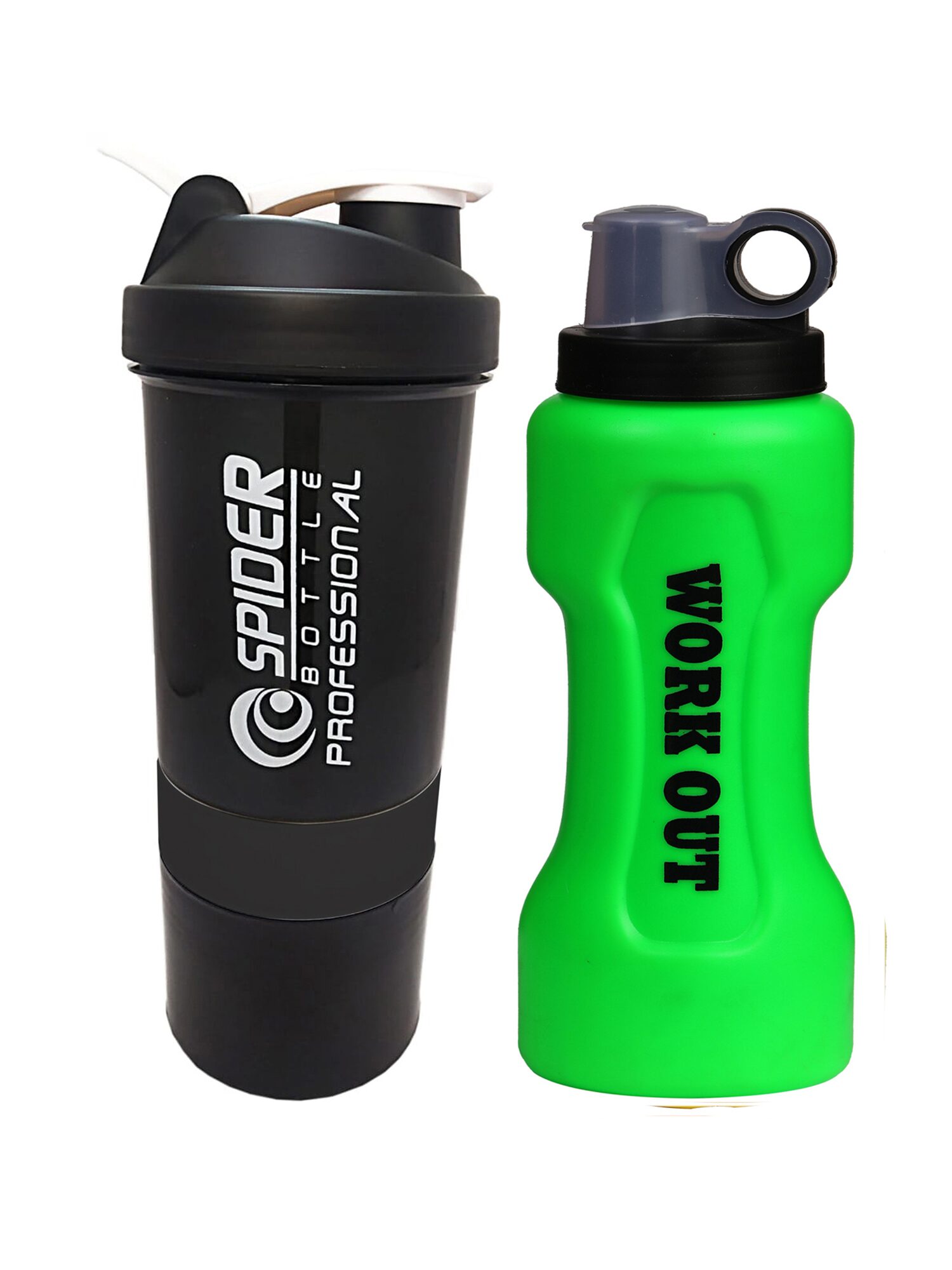

True Indian Special Combo Pack Buy 1 get 1 Free Sport Shaker and Sipper Bottle Protein Shaker Gym and Water Bottle Shaker (Pack of 1) (Black)