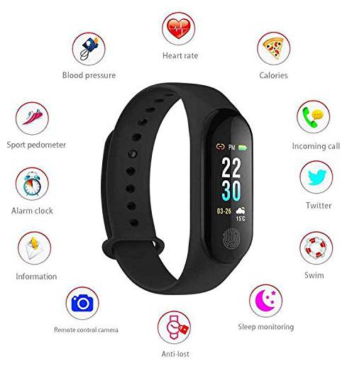 hrv imported m3 oled touch screen fitness band