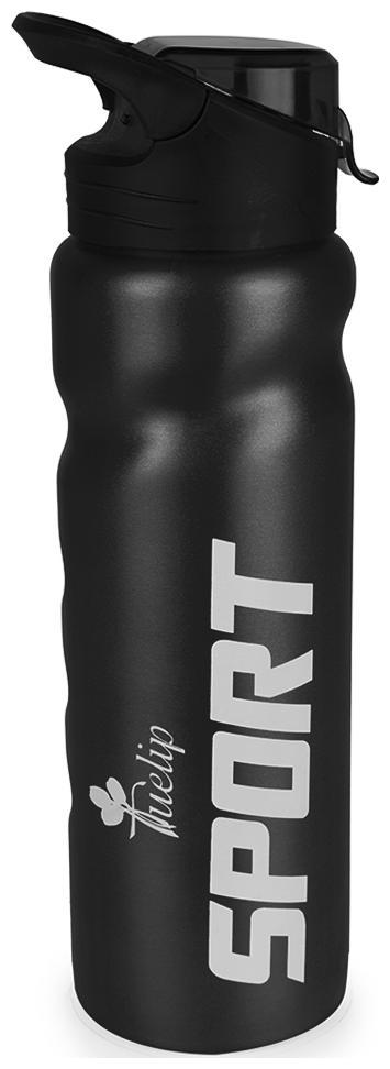 

Tuelip Combo Of Stainless Steel Durable Sports Water Bottle for College School Gym Bottle 750 ml- Black (Set of 2)