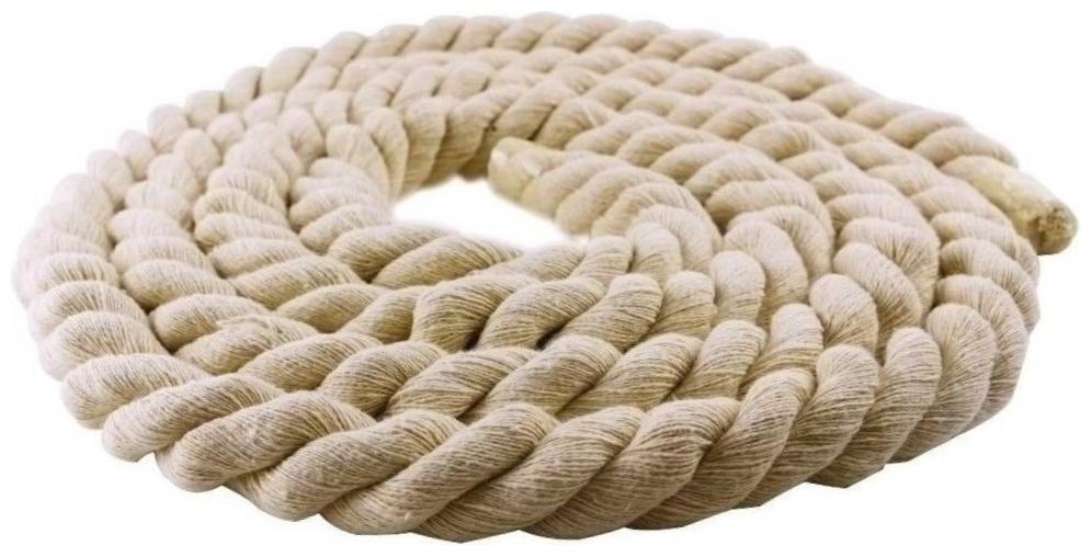 

Tug of War Twisted White Cotton Rope 16mm Thickness (50m x 16mm Rope)