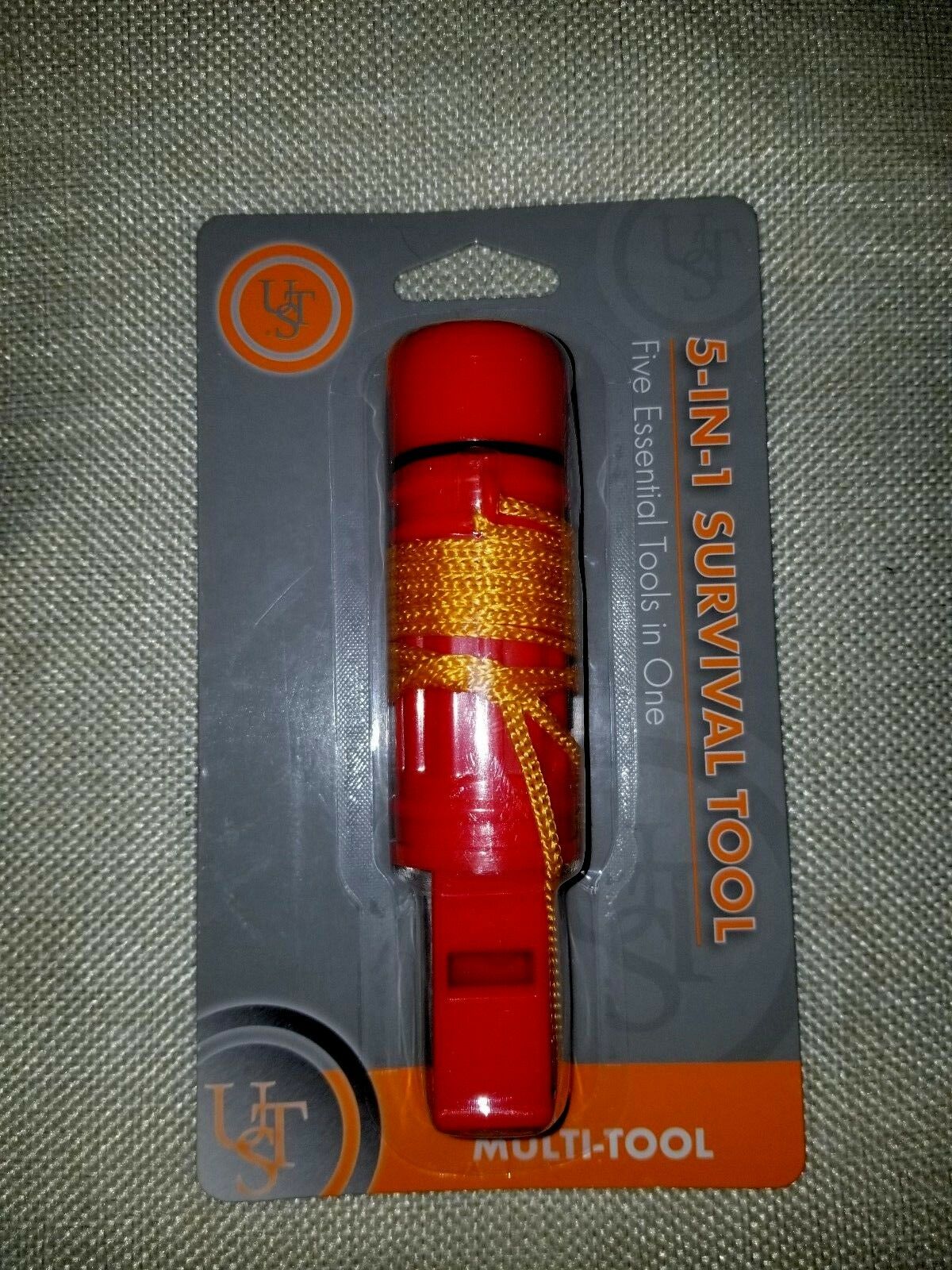 

ULTIMATE SURVIVAL TECHNOLOGIES UST 5 IN 1 SURVIVAL TOOL BRAND NEW