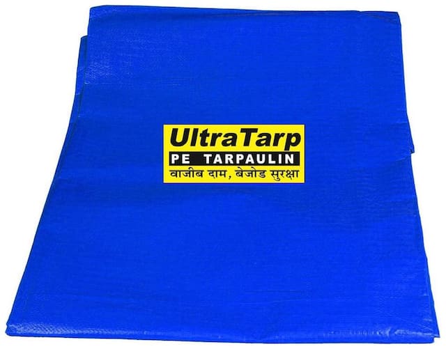 UltraTarp PE Tarpaulin (12 ft x 12 ft) - 120 GSM Blue 100% Pure Virgin UV Treated