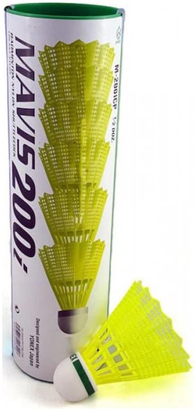 Yonex Mavis 200i Nylon Shuttle Slow;Pack of 6
