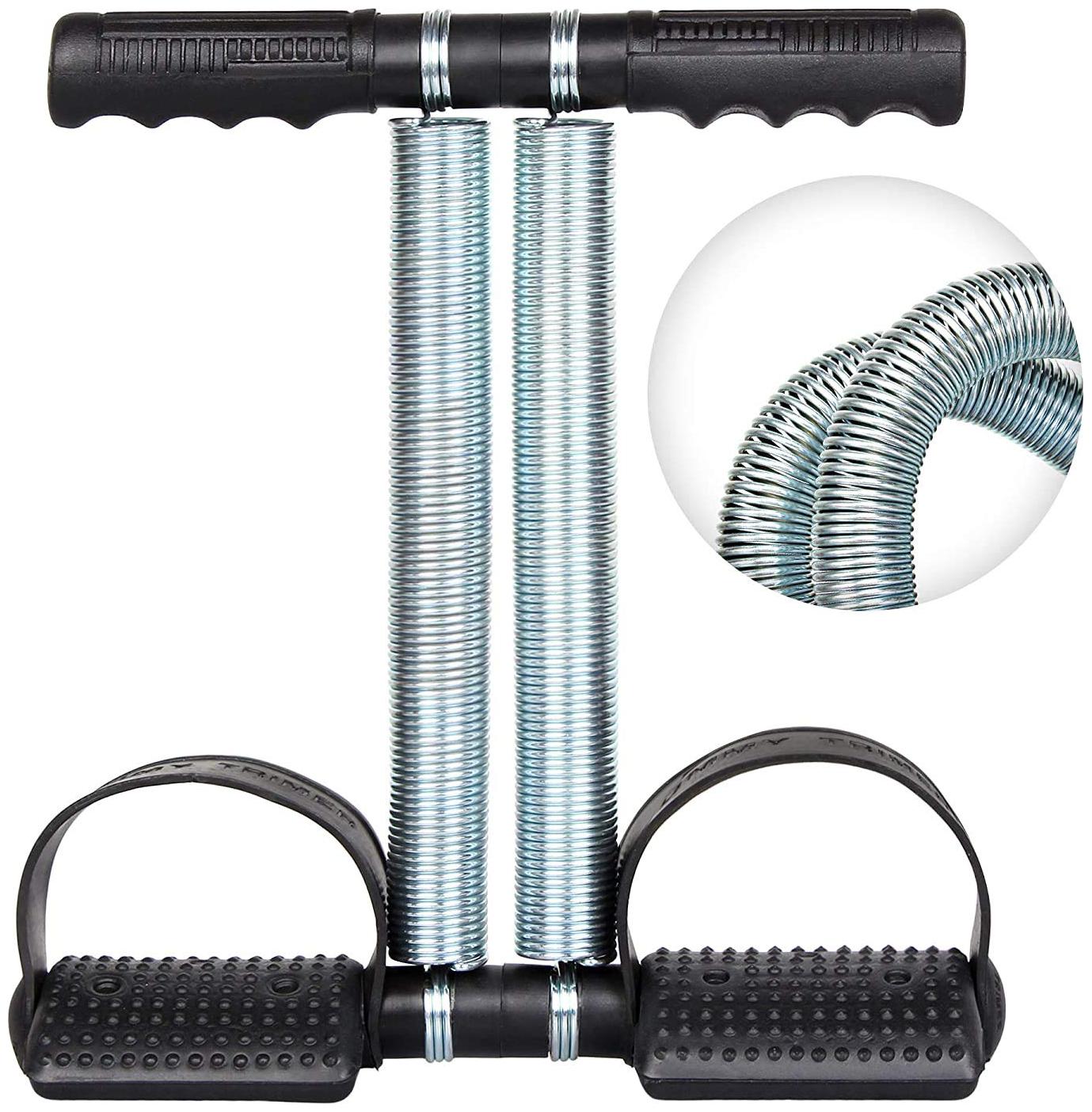 

ZURU BUNCH Home Gym Exercise Double Spring Tummy Trimmer Pro Waist Trimmer Equipment Abdomen Ab Exerciser (Silver)