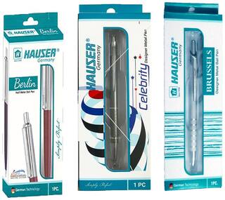 Hauser Ball Pen ( Blue , Set of 3 )