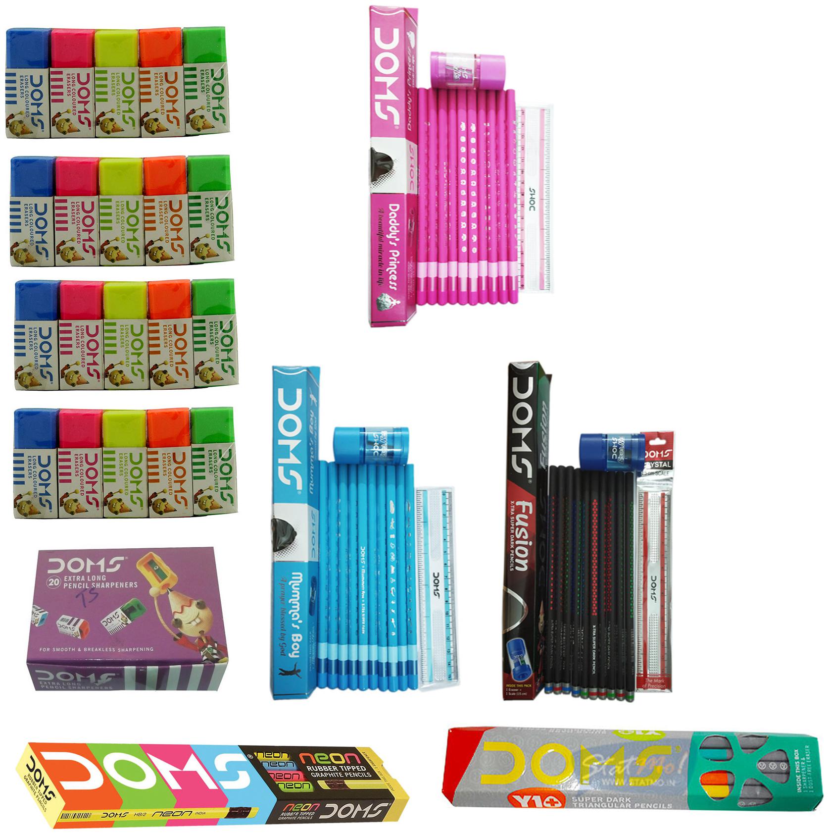 

10 DOMS DADDY S PRINCESS X-TRA SUPER DARK PENCILS ( 1 SCALE 1 ERASER) 10 DOMS MUMMA S BOY X-TRA SUPER DARK PENCILS ( 1 SCALE 1 ERASER) 10 FUSION X-TRA SUPER DARK PENCILS ( 1 SCALE 1 ERASER)