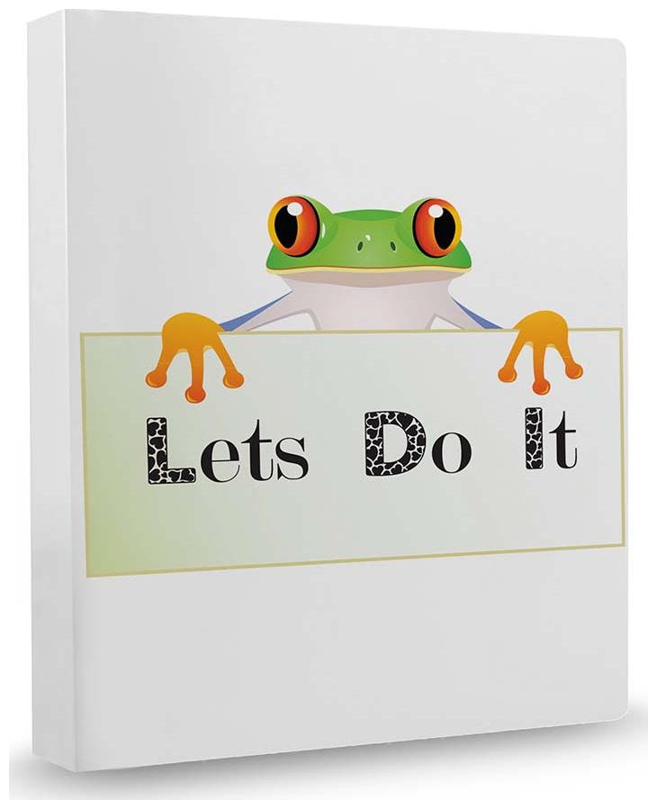 

100yellow Lets Do It Theme Printed File Folder Case A4 Size File Folder Plastic File Folder File Folder Binder Ring Binder For Office Interview