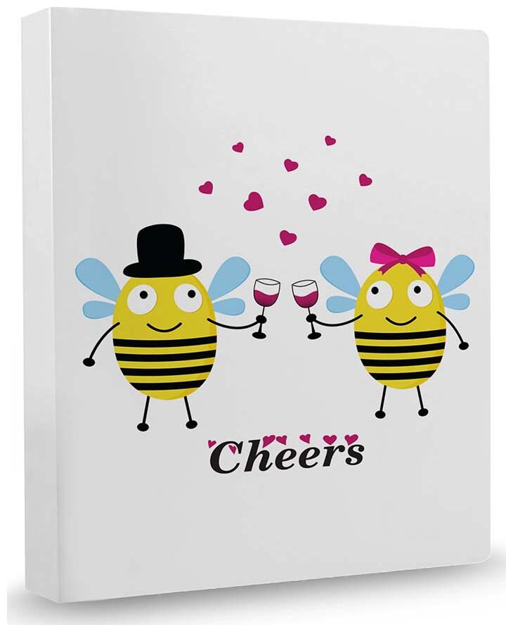 

100yellow Printed File Folder Case A4 Size File Folder Binder Ring Binder for Office