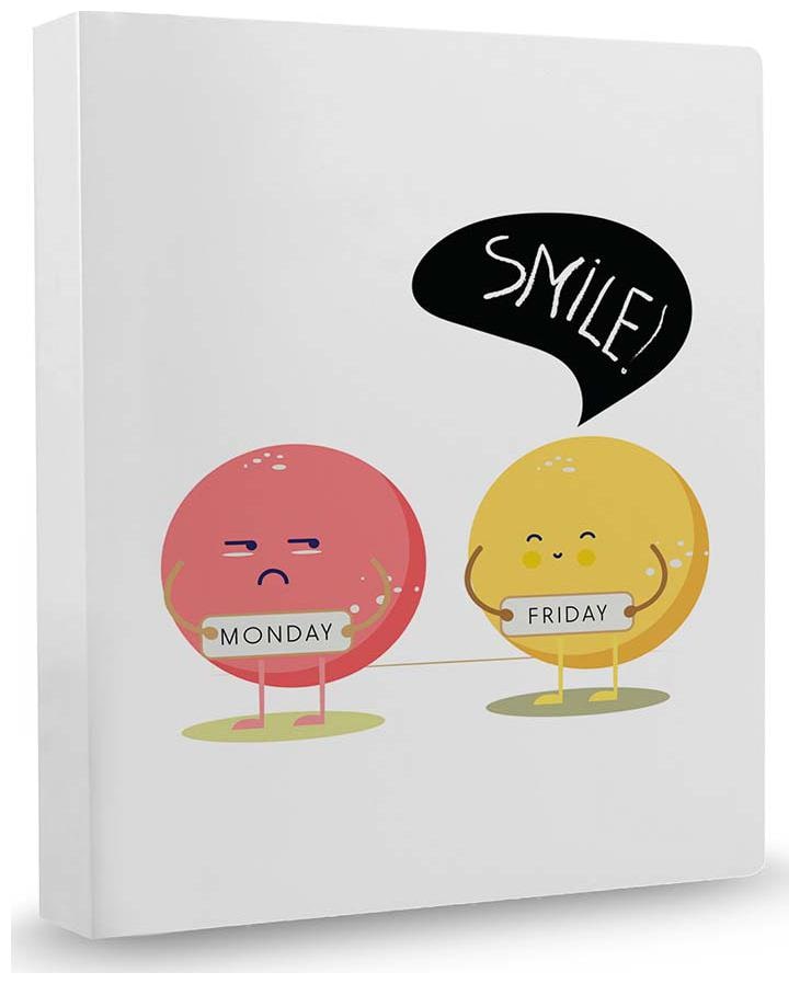 

100yellow Printed File Folder Case A4 Size File Folder Binder Ring Binder for Office