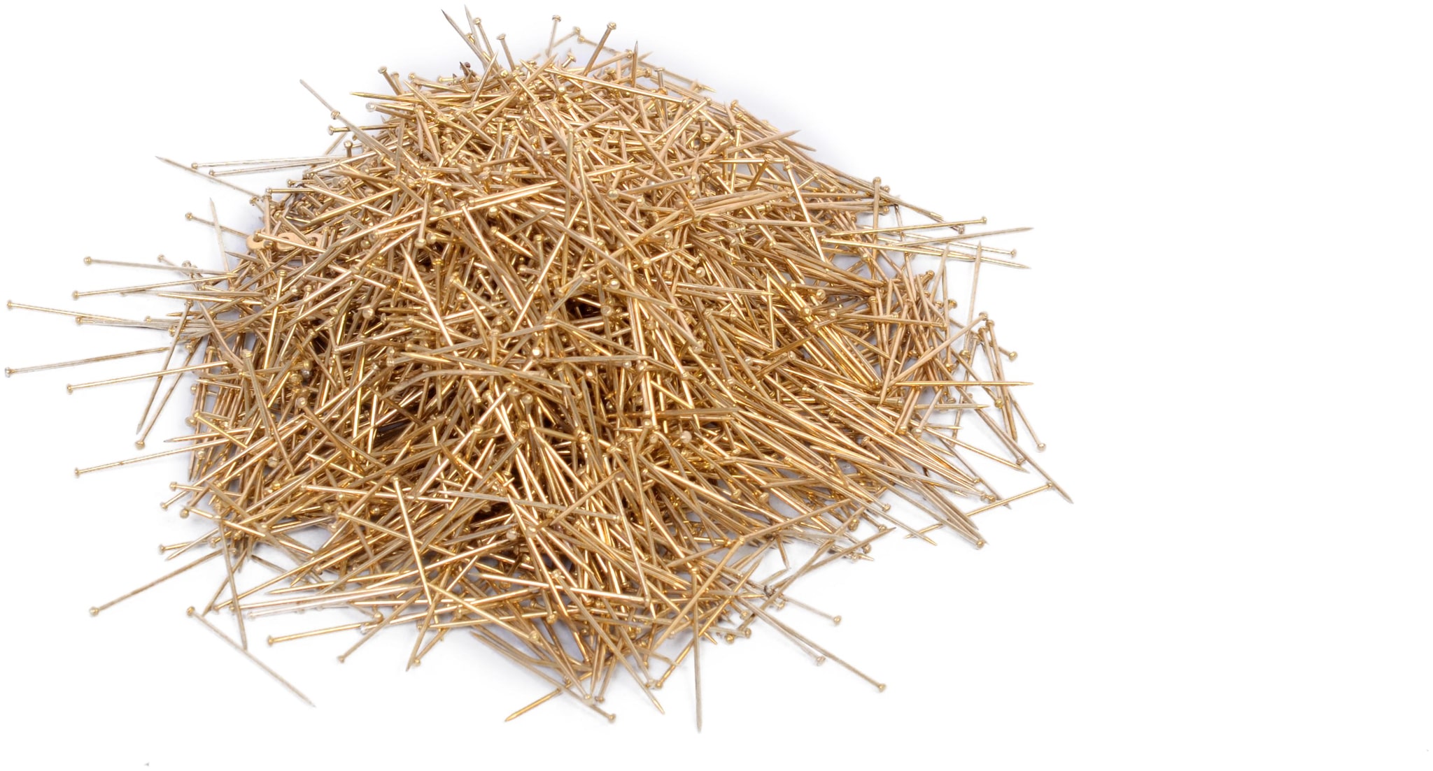 

2000 Sewing Pins Made of Steel Golden Finish for Tailor Dressmaking Patchwork Office Wedding Florist Art and Craft Multipurpose pins
