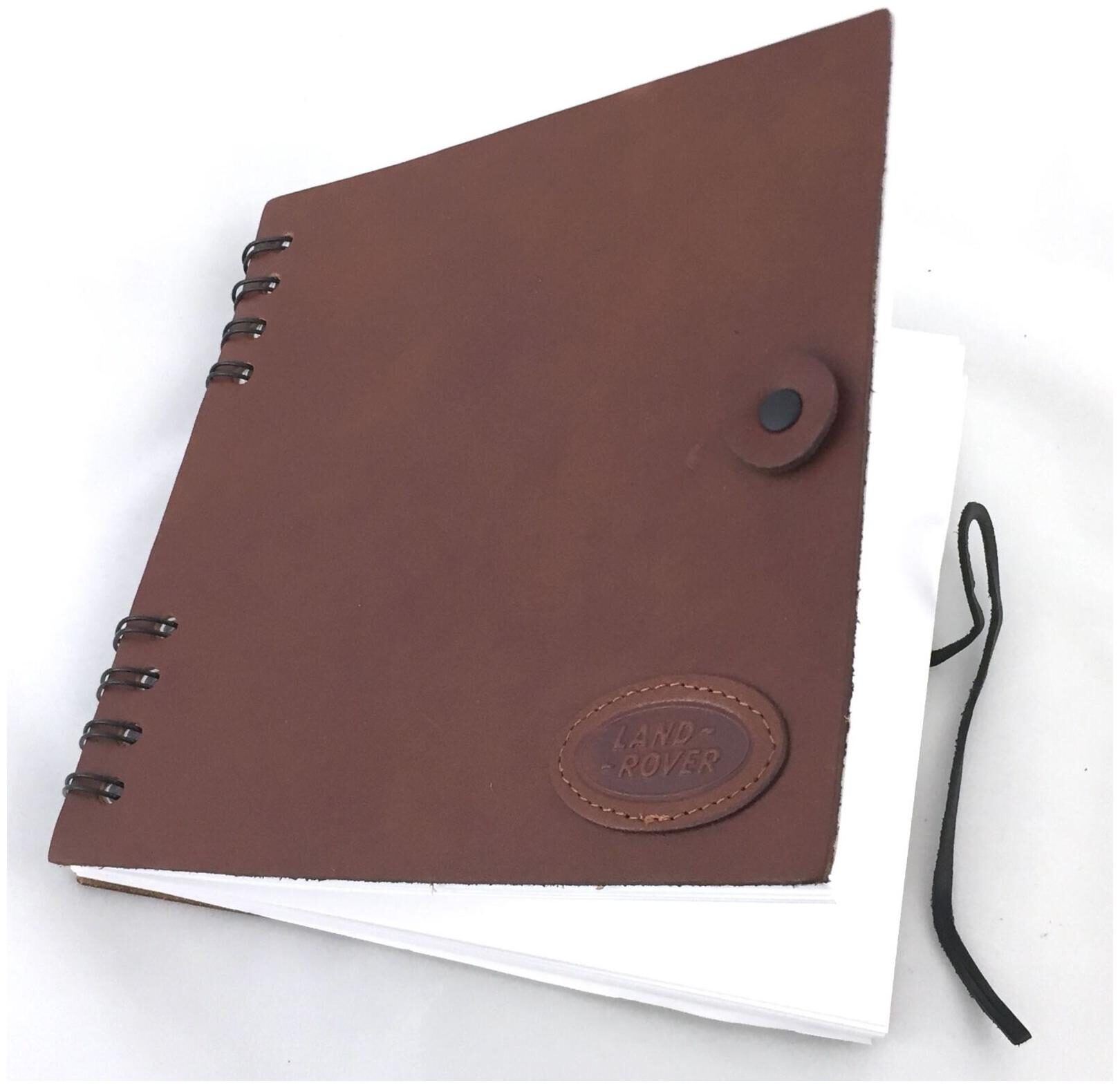 

6 Pieces - Land Rover Logo Leather Paper Blank Notebook-by Mulholland Brothers