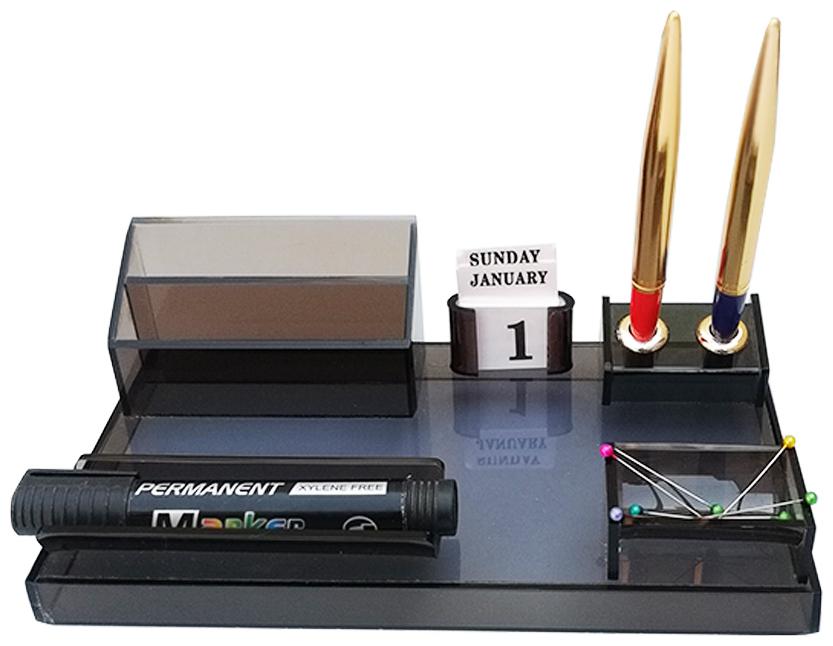 

IGNOTO Acrylic Pen Stand For Office And Study Table