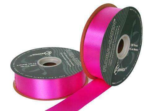 

9 Beauty Flora Satin Ribbon 1- 7 16 X 100 Yards (1 Roll)