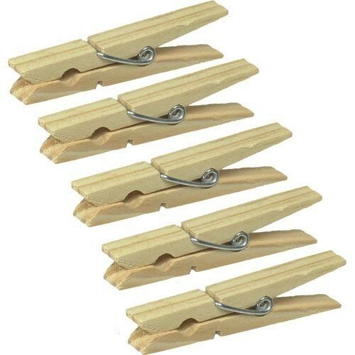 

96 piece MINI 1 5 inch Wood Clothespins Multi-Purpose Crafting - Decorations