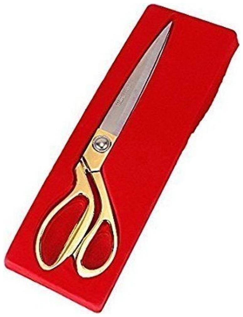 

A-Mart Golden Colour Sharp Premium Stainless Steel Cloth Scissor For Tailoring Size 10 5 inch