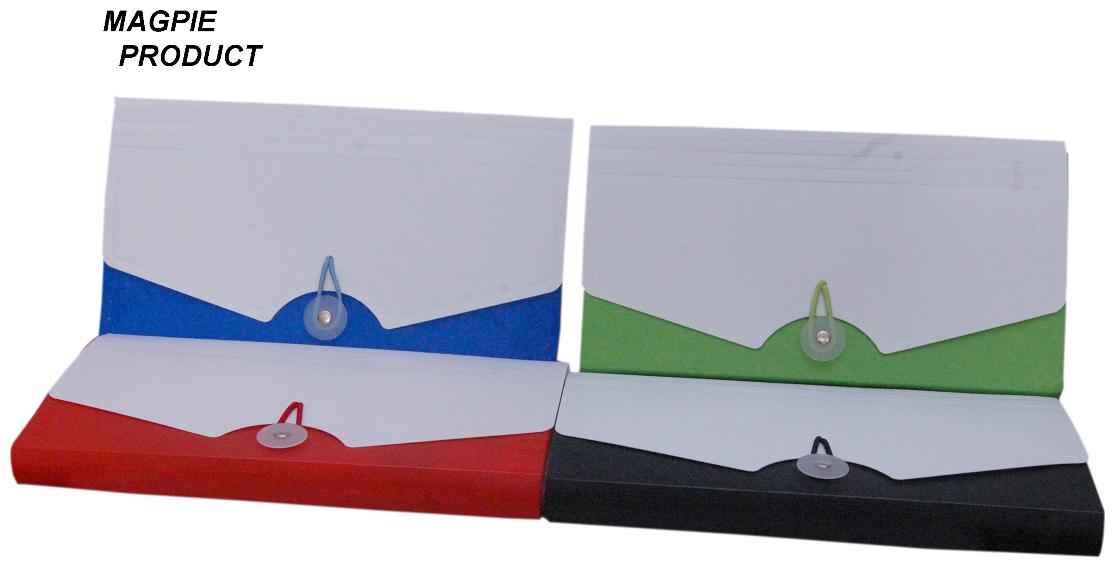 

Aahum Sales Polypropylene Check book Expanding Document File Assorted Color Set of 4