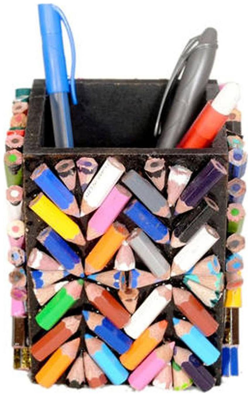 

Aahum Sales Wooden Handmade Pen Stand Made Of 140 Natraj Color Pencils
