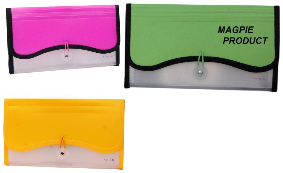 

Aahum Sales Polypropylene Transparent Expanding Cheque Book Holder Case Set Of 3 Assorted Color