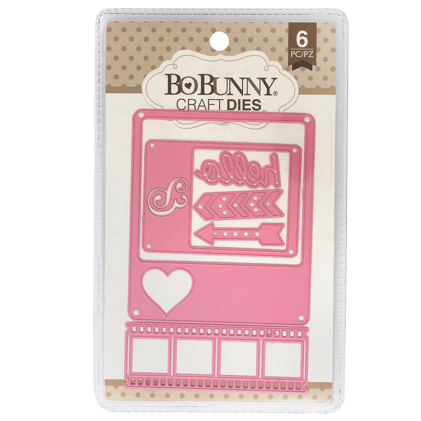 

American Crafts BoBunny Craft Die Steel Selfie Craft Dies Template - 6 Pieces