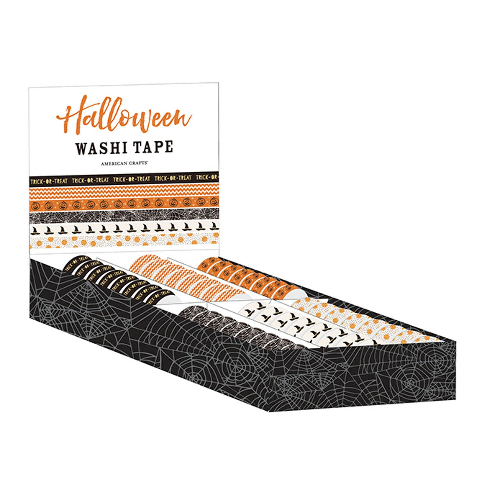 

American Crafts Halloween Dollar Box Washi Tapes - 6 Different Styles - 48 Rolls