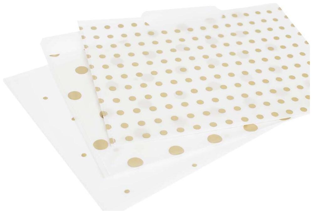 

American Crafts Motion DIY 3 Gold Foil Vellum File Folders 6 Piece