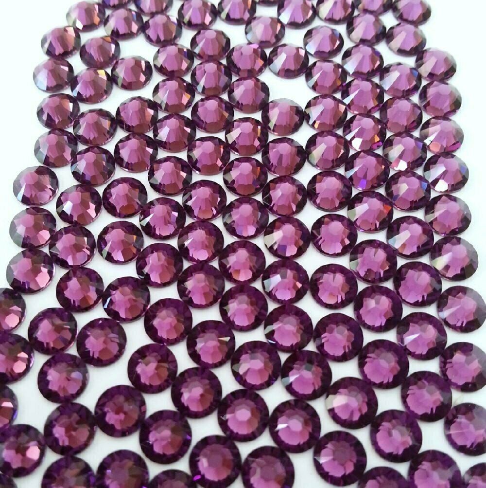 

AMETHYST Crystal Rhinestones Flatback 144 SWAROVSKI 4 8mm 20ss ss20