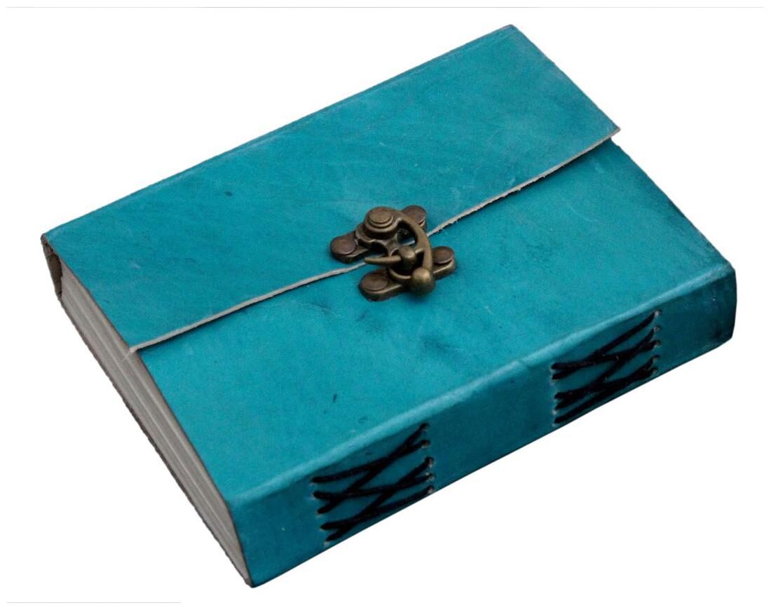 

Anshika International Original Ocean Blue Cover C Lock Handcrafted Notebook Diary