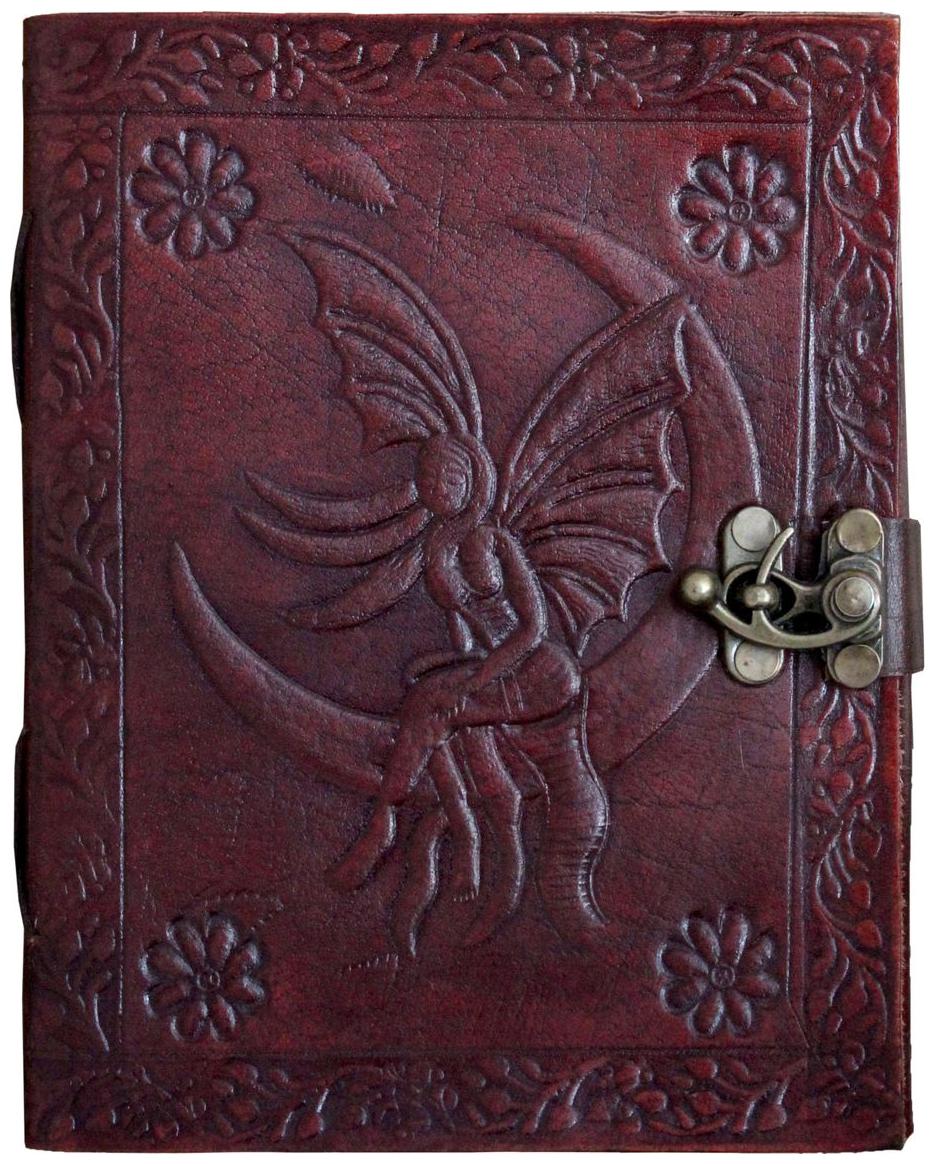

Anshika international Pure Genuine Real Vintage Hunter Leather Handmade paper Notebook Diary For office Home to Write Poem Daily Update With attractive Metal Lock - Size of (H) 7 (L) 5 inch
