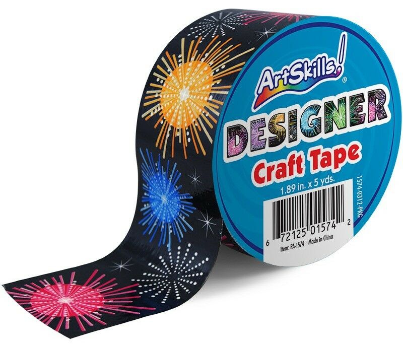 

ArtSkills Designer Craft Tape - Fireworks Design - 1 89 x 5 yds