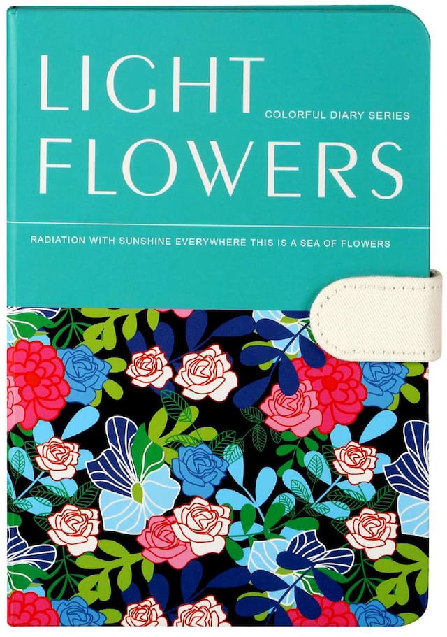 Asera Beautiful Flower Print Diary with Magnetic Flip Closure - Best Gifts for Men Women