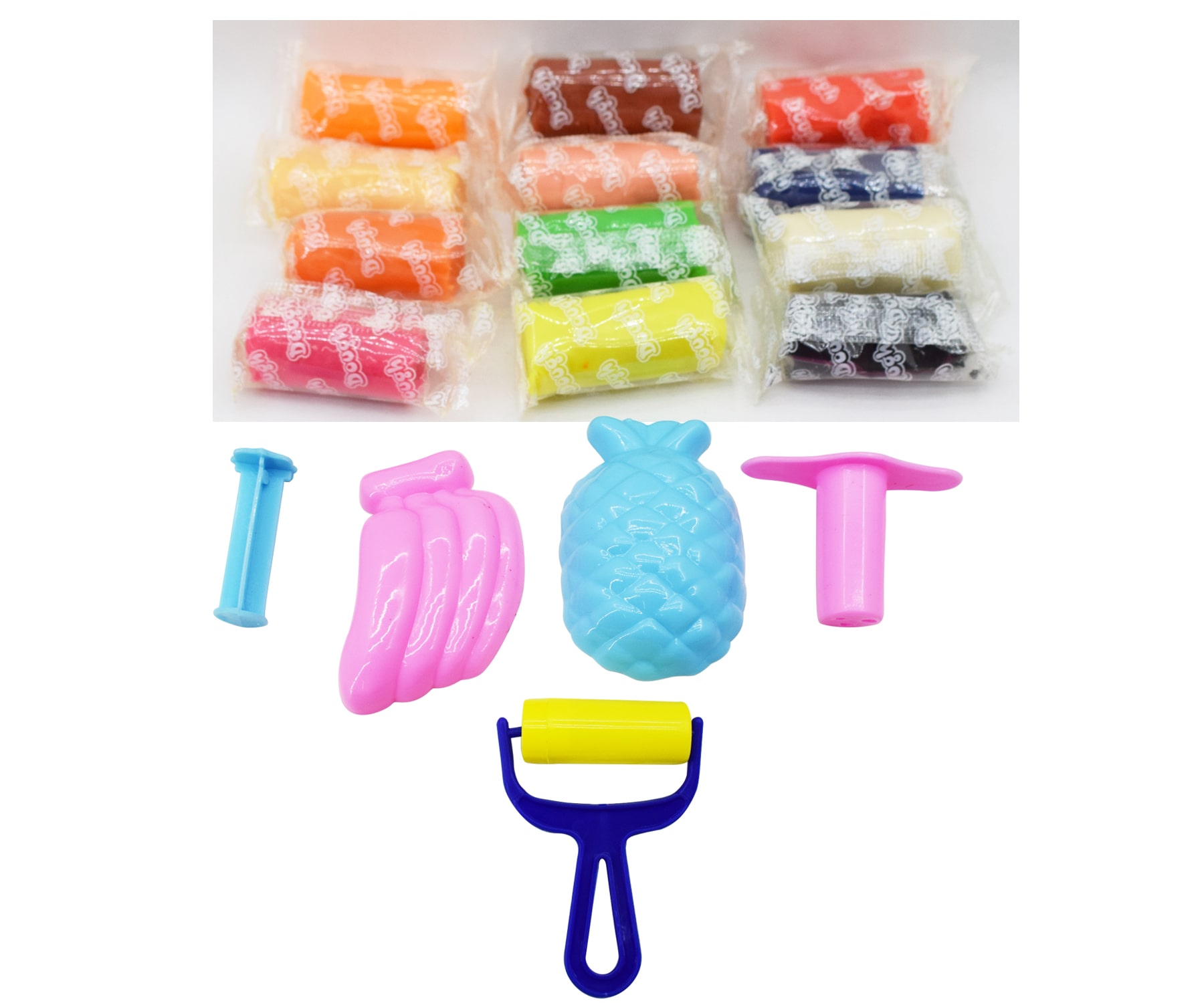 

Asera Colorful Kids Clay (12 Pcs with 5 Tools ) for Fun Activity at Home Best for Birthday Party Return Gifts for Kids (Set of 1)