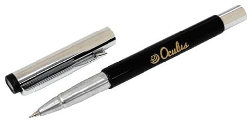 Athlete-0013 Designer Beautiful Black & Silver Combination Metallic Roller Ball Pen, Fitted with Germany Made Refill, Presented in a Gift Box.