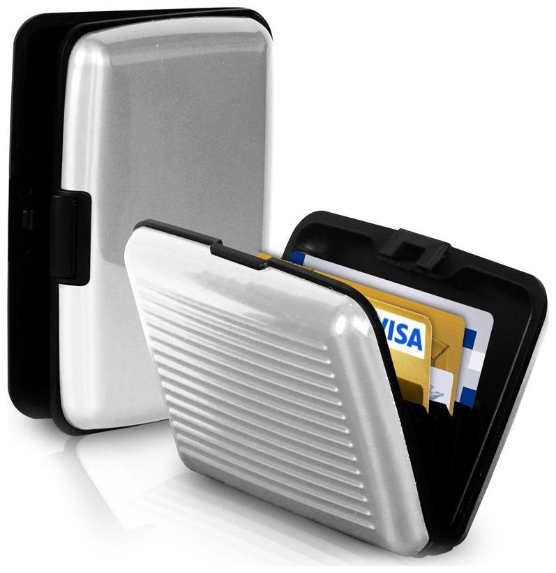 

ATM Debit Credit Card Holder Aluminium Wallet Silver Color Stylish Wallet